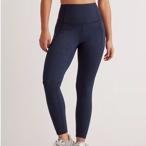 Quince Women’s Ultra Soft High-Rise Pocket Leggings Heather Navy Size Small